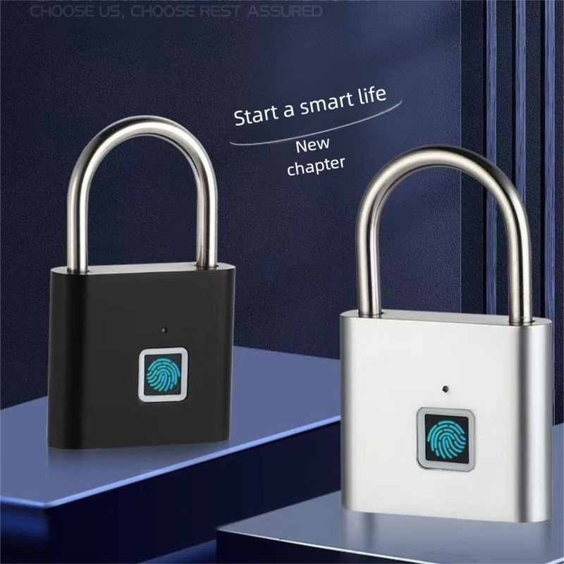 Tuya Bluetooth Smart Fingerprint Padlock, Waterproof Heavy Duty Anti Theft Security Lock, APP Remote Unlock Portable Outdoor Gate Warehouse Gym Luggage Smart Lock For Malaysia Weather